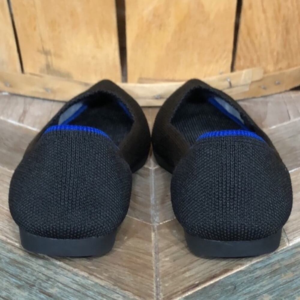 Rothy’s The Point Black Pointed Toe Synthetic Sli… - image 6